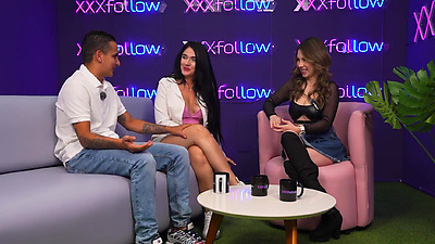 Colombian MILF Estella Osorio fucks shy guy XXXfollow Sessions Podcast with Dani Ortiz