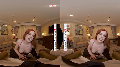 Redhead Cutie Scarlett Mae Helps You Forget About Work By Enjoying Her Wet Pussy