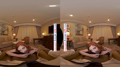 Redhead Cutie Scarlett Mae Helps You Forget About Work By Enjoying Her Wet Pussy