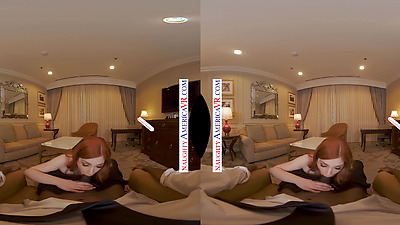 Redhead Cutie Scarlett Mae Helps You Forget About Work By Enjoying Her Wet Pussy