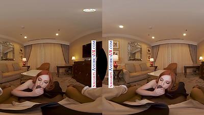 Redhead Cutie Scarlett Mae Helps You Forget About Work By Enjoying Her Wet Pussy