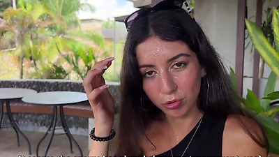 Crazy CUMWALK in STARBUCKS - Blowjob in Public Toilet, Drinking coffee with Sperm