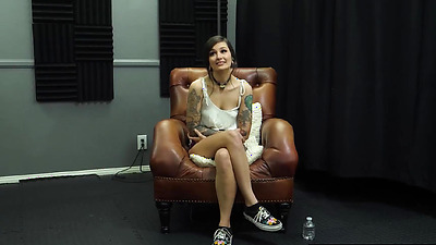 GangbangCreampie - Petite Brunette Beauty Enjoys A HOT BLOWBANG Followed By Juicy Gangbang