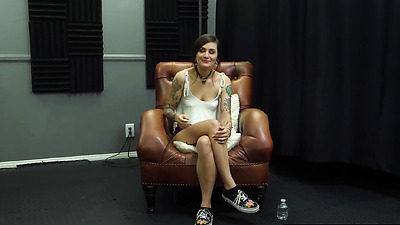 GangbangCreampie - Petite Brunette Beauty Enjoys A HOT BLOWBANG Followed By Juicy Gangbang