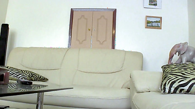 Amateur ebony girlfriend in sexy lingerie railed doggystyle by big penis!