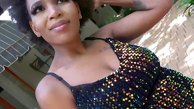 Amateur big tits ebony girl POV sloppy deepthroat and reverse cowgirl!