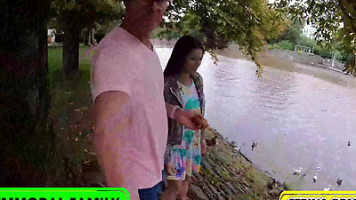 Duck Feeding Turns To Cock Sucking Serina Swallows Dean's Cream!