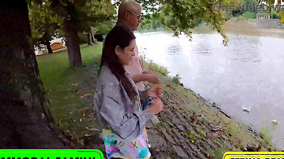 Duck Feeding Turns To Cock Sucking Serina Swallows Dean's Cream!