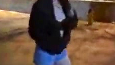 White thot walking around apartment complex fully naked and almost gets caught