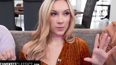 Perfect Teen Girls Allow Their Big Stepbrothers To Lick And Fuck Their Pink Tight Pussies