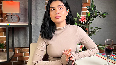 Roleplay- Your colombian Step Mother gets shocked by your Cock