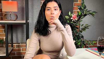 Roleplay- Your colombian Step Mother gets shocked by your Cock