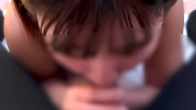 Chick in underwear after a “Delicious sperm” after a gokkun.