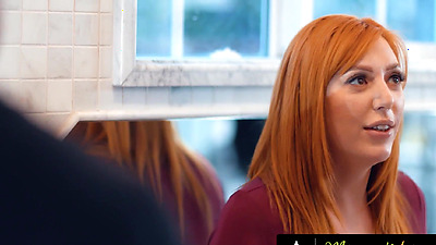 MOMMY'S BOY - Stacked Redhead MILF Lauren Phillips Gives Hung Stepson Good Morning Fuck Before Work