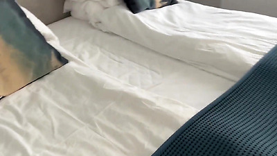 "Please, stepson, don't do that to me. I am carrying your father's baby. It's so wrong!!!" Sharing a bed with a pregnant stepmom went so wrong