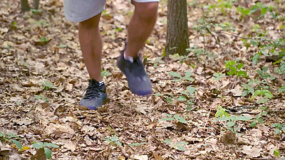 MATURE4K. Kinky mature giantess Diana loves pet play in stockings with 2 strangers in public