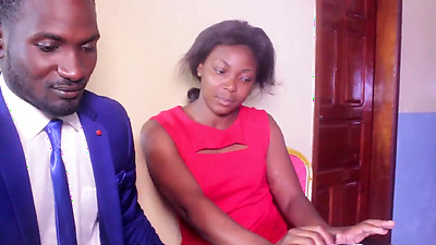 The real porn in orgasms in Africa of Baltasar and the Prime Minister's wife in the Closed Office