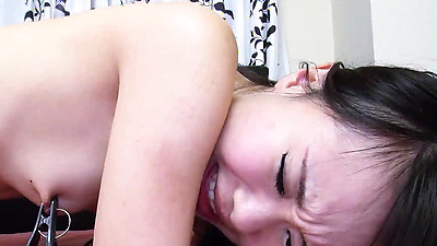 Petite Asian Teen <censored> to Defloration Creampie MMF Threesome Sex by two old Guys in Uncensored JAV