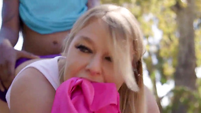 Milf Teases Big black Cock Worker