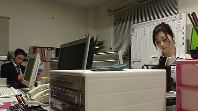 Japanese Lesbian Office Chick need a Dick and seduce her Co-Worker to uncensored JAV Fuck