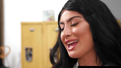 DEVILS FILM - Naughty Teen Student Angeline Red Gets Her Arse Spanked By Her Teacher Before Hard Fuck