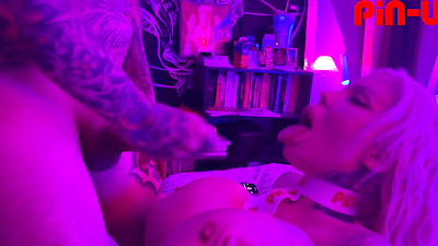 Sabrina Sabrok delicious big lips swallowing cum