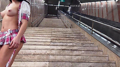 I showed my naked body in public in a mini skirt, I let strangers look