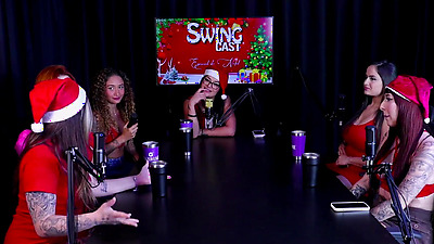 Preference for penis size, they like those with pulsing veins, different pussies - Christmas Swing Cast Special (WATCH ON: SHEER/RED)