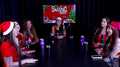 Preference for penis size, they like those with pulsing veins, different pussies - Christmas Swing Cast Special (WATCH ON: SHEER/RED)