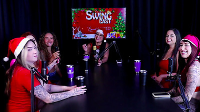 Preference for penis size, they like those with pulsing veins, different pussies - Christmas Swing Cast Special (WATCH ON: SHEER/RED)