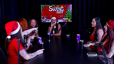 Preference for penis size, they like those with pulsing veins, different pussies - Christmas Swing Cast Special (WATCH ON: SHEER/RED)