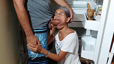 My step father leaves me taking care of his wife and I end up fucking her many times - Porn in Spanish.