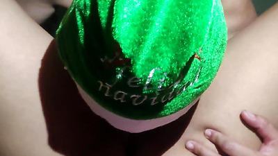 Lesbian step-niece fucks her step-aunt for Christmas.