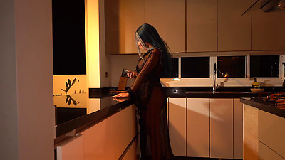 Busty housewife gets fucked by a burglar who breaks into her house - use my Honey Play Box toy