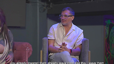 Christmas Special: Lalucero swallows a PENIS under the orders of her DOMINATRIX in Juan Bustos SHOW