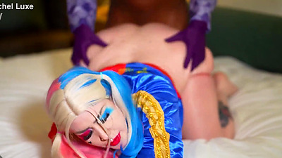 Harley Quinn pink pussy Destroyed by Gibby the Clown