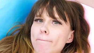 Sexy blonde model shows her amzing body