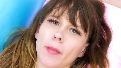 Sexy blonde model shows her amzing body