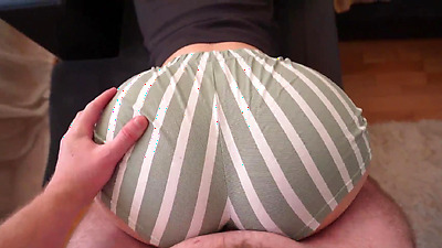 Fucked my stepsister through a hole in her shorts, her torn shorts turned me on