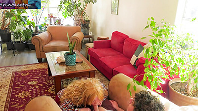 Stepmom convinces stepson to enjoy her body and cum inside her