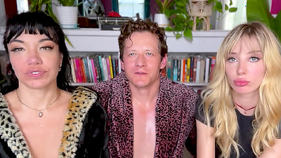 Big Boob Little Puck BUSTS in on Cheating Scene with Nymph Haley Reed! REAL SURPRISE 3SOME POV!