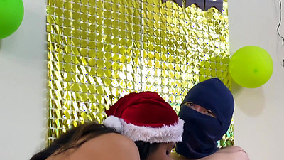 Friends end up having lesbian sex for the first time on NEW YEAR