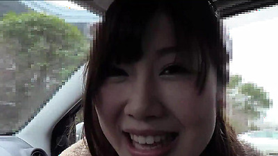 Japanese Teen Pickup and talk to First Time Suck by Old Guy in Car at Uncensored JAV Porn