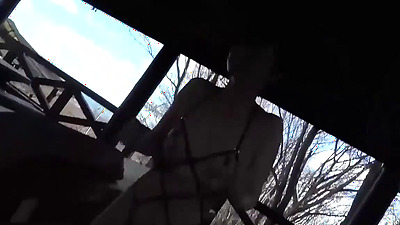 Uncensored, 19 year old Japanese hottie, masturbation in the car, blowjob and sex outside, erotic cosplay