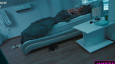 S3E4: Step mom shocked when step son cum in step daughter while share bed sex