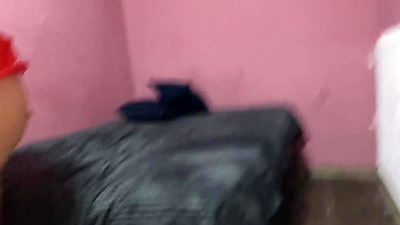 Arriving at the brothel and being greeted by a cutie with a big arse