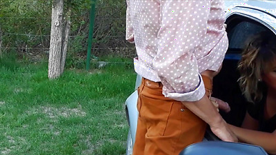 Primer dogging de mi esposa en parque público