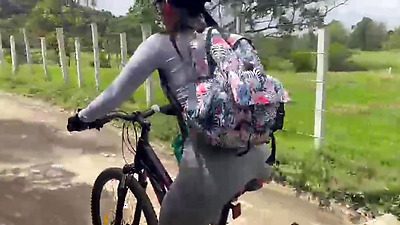 Colombian with a big butt ends up fucking with her best friend on a bike ride.