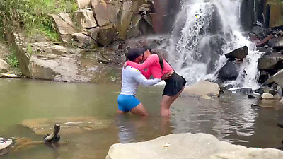 Colombian with a big butt ends up fucking with her best friend on a bike ride.