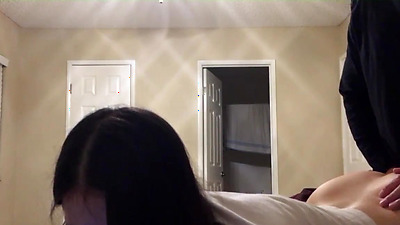 Hot UCSD Chinese student gets pounded hard and cum on face during zoom class